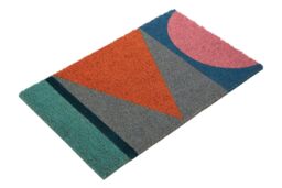 Orsina Mediterranean Multicoloured Coir Doormat - Size: 100 cm diameter - thumbnail 2