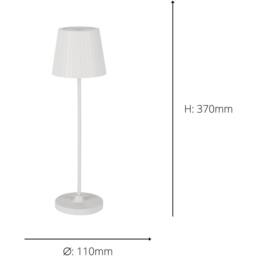 Loops Elegant Modern White LED Table Lamp for Stylish Indoor Home Decor - thumbnail 5