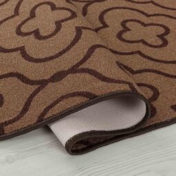 Desire Rugs Anti-Slip Quatrefoil Design Doormat - Machine Washable for Easy Care in Beige - Size: 160 cm x 220 cm - thumbnail 3