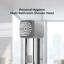 Geepas Hand Held Toilet Bidet Sprayer Shattaf Toilet Cleaning Faucet in Silver - thumbnail 6