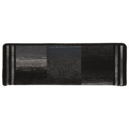 Berkfield Home Stair Mats Self-adhesive 15 pcs 65x21x4 cm Black & Grey - Size: Medium - thumbnail 4