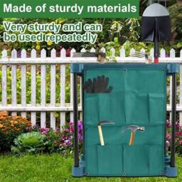 FLAVORA Heavy Duty Garden Tool Organizer Rack Garage in Green - Size: 10000mm x 520mm - thumbnail 3