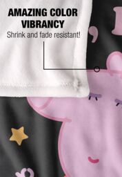 "Hasbro Peppa Pig Mummy Pig Busy Growing A Baby Silky Touch Blanket 50"" x 60"" in White" - thumbnail 4