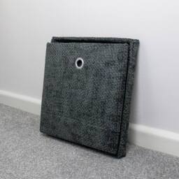JVL Metro Foldable Storage Box with Lid in Black - thumbnail 9