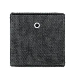JVL Metro Foldable Storage Box with Lid in Black - thumbnail 5