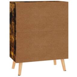 Berkfield Home Sideboard Smoked Oak 60x30x72 cm Engineered Wood in Brown - Size: 60 x 30 x 72 cm - thumbnail 6