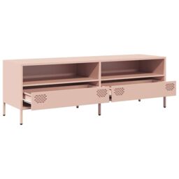 Berkfield Home TV Cabinet Pink 135x39x43.5 cm Cold-rolled Steel - thumbnail 5