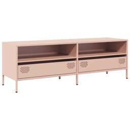 Berkfield Home TV Cabinet Pink 135x39x43.5 cm Cold-rolled Steel - thumbnail 2
