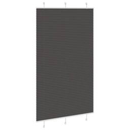 Berkfield Home Pleated Blind Black 115x200 cm Fabric Width 114.4 cm Polyester - thumbnail 3