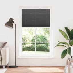 Berkfield Home Pleated Blind Black 115x200 cm Fabric Width 114.4 cm Polyester