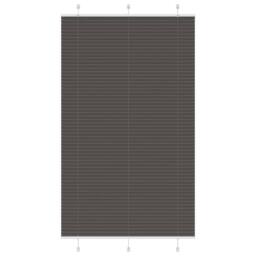 Berkfield Home Pleated Blind Black 115x200 cm Fabric Width 114.4 cm Polyester - thumbnail 2