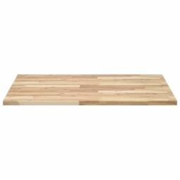 Berkfield Home Table Top Square 80x80x2 cm Solid Wood Acacia in Brown - Size: 80 x 80 x 2 cm - thumbnail 4