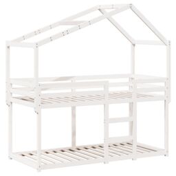 Berkfield Home Bunk Bed without Mattress White 80x200 cm Solid Wood Pine - thumbnail 3