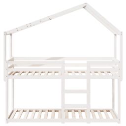 Berkfield Home Bunk Bed without Mattress White 80x200 cm Solid Wood Pine - thumbnail 4