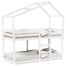 Berkfield Home Bunk Bed without Mattress White 80x200 cm Solid Wood Pine - thumbnail 2