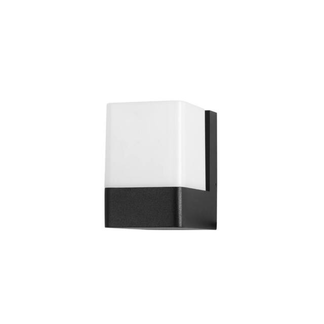 Netlighting Opalo LED Outdoor Modern Wall Lamp Black Opal WarmWhite 3000K IP44 - image 1