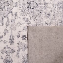 OHS Vintage Print Washable Rug Non Slip Floor Carpet Mat Runners in Grey - Size: 160 cm x 230 cm - thumbnail 5