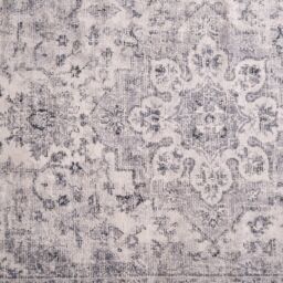 OHS Vintage Print Washable Rug Non Slip Floor Carpet Mat Runners in Grey - Size: 160 cm x 230 cm - thumbnail 4