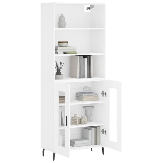 Berkfield Home Highboard White 69.5x34x180 cm Engineered Wood - image 1