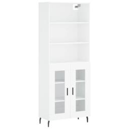 Berkfield Home Highboard White 69.5x34x180 cm Engineered Wood - thumbnail 3