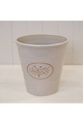KDMD Cream Round Love Heart Tree Plastic Planter 5.6LTR - thumbnail 1