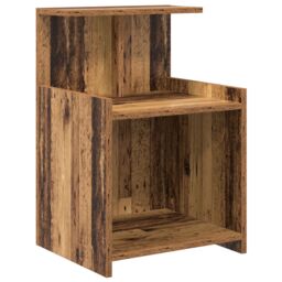 Berkfield Home Bedside Tables - 2 Pack - Old Wood - 40 x 35 x 60 cm - Engineered Wood in Brown - thumbnail 5
