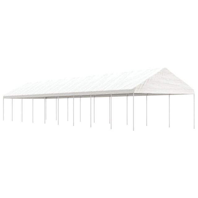 Berkfield Home Gazebo with Roof White 20.07x4.08x3.22 m Polyethylene - image 1
