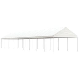 Berkfield Home Gazebo with Roof White 20.07x4.08x3.22 m Polyethylene - thumbnail 1