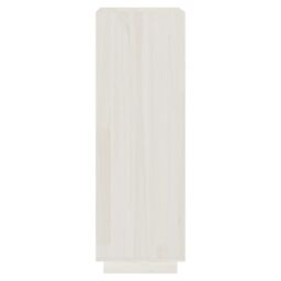 Berkfield Home Book Cabinet/Room Divider White 40x35x103 cm Solid Pinewood - Size: 40 x 35 x 103 cm - thumbnail 6