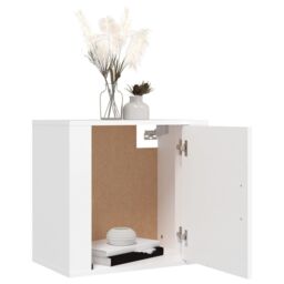 Berkfield Home Wall-mounted Bedside Cabinets 2 pcs White 50x30x47 cm - Size: 50 x 30 x 47 cm - thumbnail 4