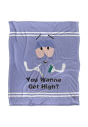 South Park Towelie Wanna Get High Silky Touch Super Soft Throw Blanket 152 X 127 cm in White - thumbnail 1