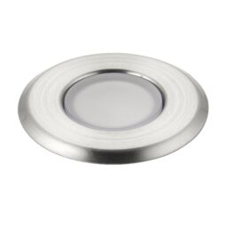 Netlighting Cove Outdoor Coastal Recessed Ground Light Blue IP67 0.8W Marine Grade Brushed Stainless Steel & Frosted in Grey - thumbnail 5