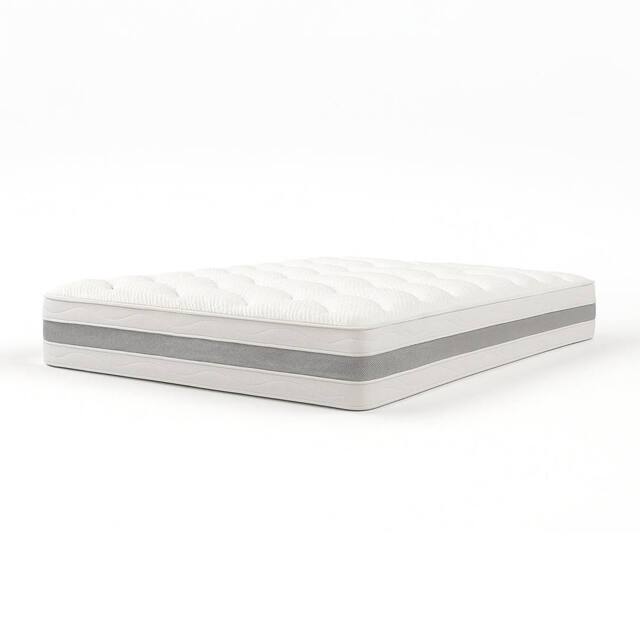 The White Stone Ergonomic & Breathable Mattress, 20 cm, with High Firmness in White - Size: Small Double - image 1