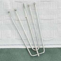 Berkfield Home Linen-Look Blackout Curtains with Hooks 2 pcs Green 140x225 cm - thumbnail 3