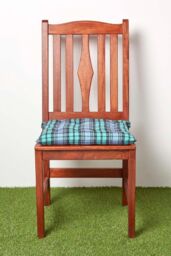 Homescapes 4 Pack Seat Pads Cotton Green Tartan Indoor Outdoor Garden Cushion, 40cm - Size: 40 cm x 40 cm - thumbnail 8