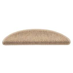 Berkfield Home Stair Mats Self-adhesive Sisal-Look 15 pcs 56x17x3 cm Sand in Beige - Size: Medium - thumbnail 4