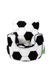 Bean Lazy Cotton Football Bean Bag Arm Chair with Beans Child / Teen size in White - Size: Large - thumbnail 1