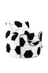 Bean Lazy Cotton Football Bean Bag Arm Chair with Beans Child / Teen size in White - Size: Large - thumbnail 2