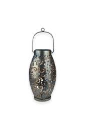KDMD Copper Solar Lantern 24cm Silver