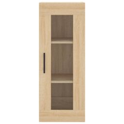 Berkfield Home Highboard Sonoma Oak 34.5x34x180 cm Engineered Wood in Brown - thumbnail 6