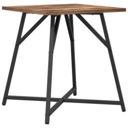 Berkfield Home Side Table Set - 2 Rustic Smoked Oak & Metal Tables in Brown - thumbnail 6