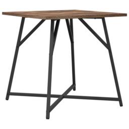 Berkfield Home Side Table Set - 2 Rustic Smoked Oak & Metal Tables in Brown - thumbnail 5