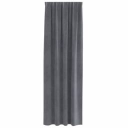 Berkfield Home Blackout Curtains with Top Tape 2 pcs Super Light Grey Velvet - thumbnail 4