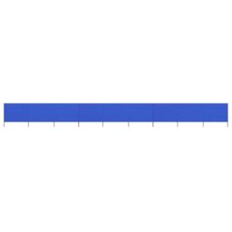 Berkfield Home 9-panel Wind Screen Fabric 1200x80 cm Azure Blue - thumbnail 1