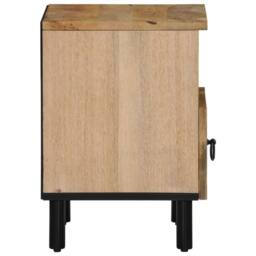 Berkfield Home Beautiful Bedside Cabinets 2 pcs 40x33x46 cm Solid Wood Mango in Brown - Size: 40 x 33 x 46 cm - thumbnail 7