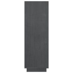 Berkfield Home Book Cabinet/Room Divider Grey 80x35x103 cm Solid Pinewood - Size: 80 x 35 x 103 cm - thumbnail 6