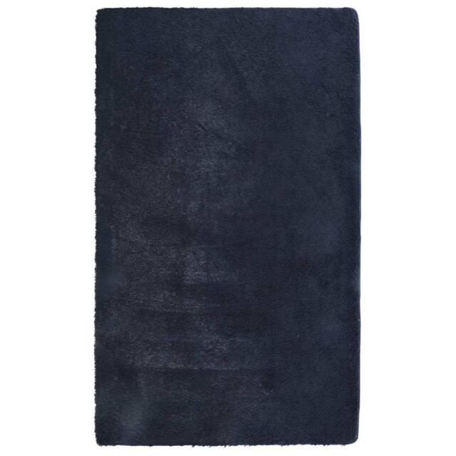 Berkfield Home Shaggy Rug High Pile NAVARRA Navy 60x100 cm Polyester - Size: Medium - image 1