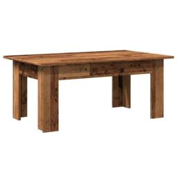 Berkfield Home Durable Coffee Table Old Wood 100x60x42 cm Engineered Wood in Brown - Size: 100 x 60 x 42 cm - thumbnail 6