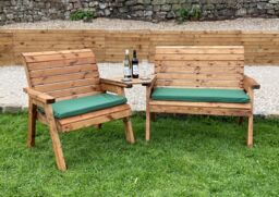 Charles Taylor Trading Grand Chair & Bench With Angle Tray in Brown - thumbnail 4