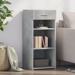 Berkfield Home Sideboard Concrete Grey 40x42.5x93 cm Engineered Wood - thumbnail 1